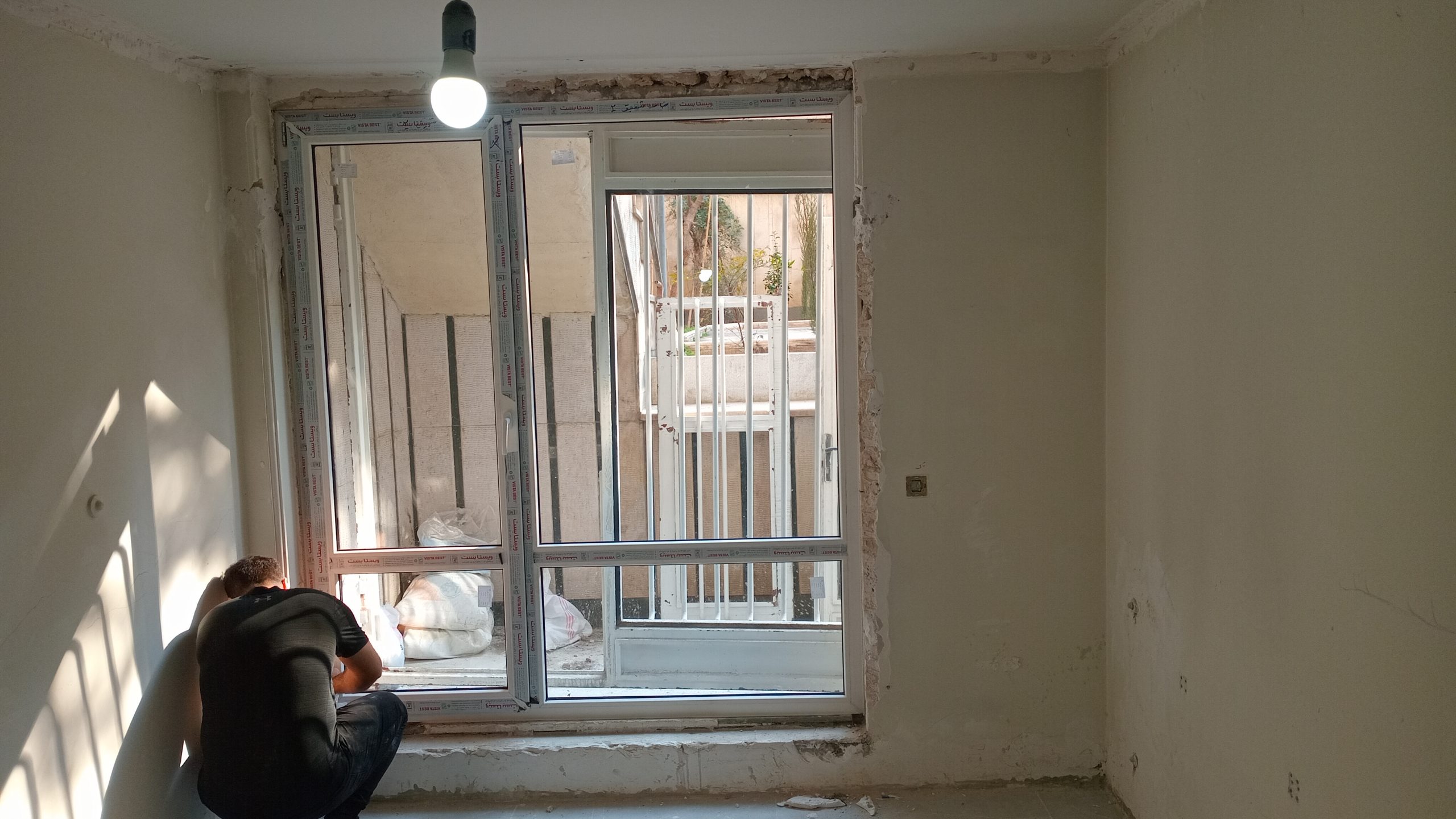نمونه کار تعویض پنجره upvc در ملاصدرا ونک