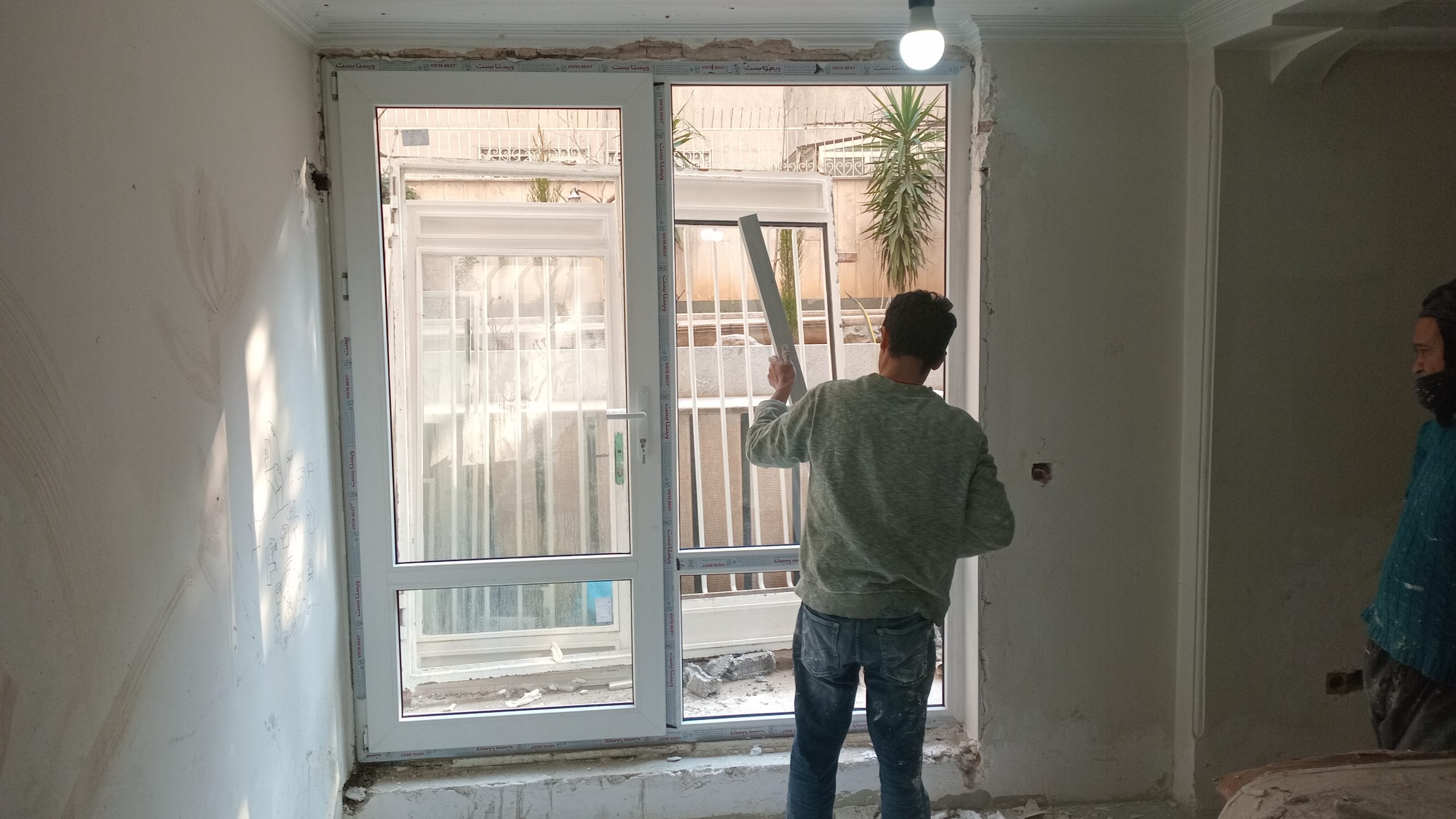 نمونه کار تعویض پنجره upvc در ملاصدرا ونک